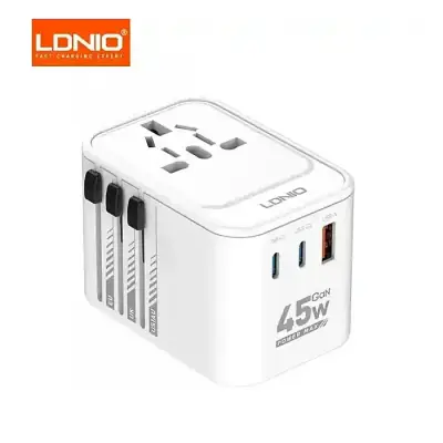 LDNIO Z8 45w Universal GaN Outlets Power Strip Travel Adapter...